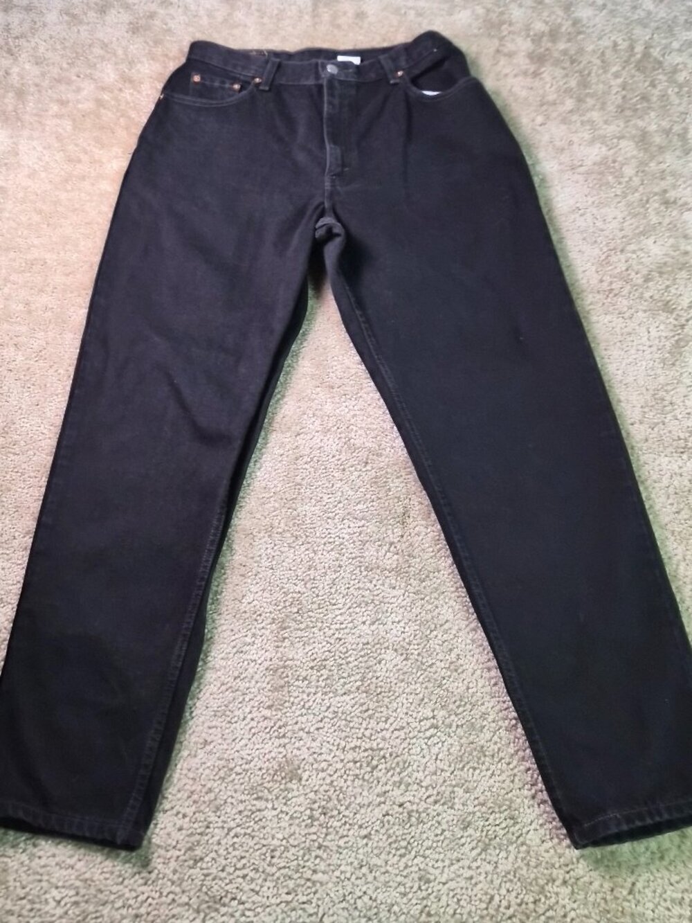 Vintage Levis 550 Jeans Womens Size 12 Black Relaxed Tapered 29x29 1999 90s F965